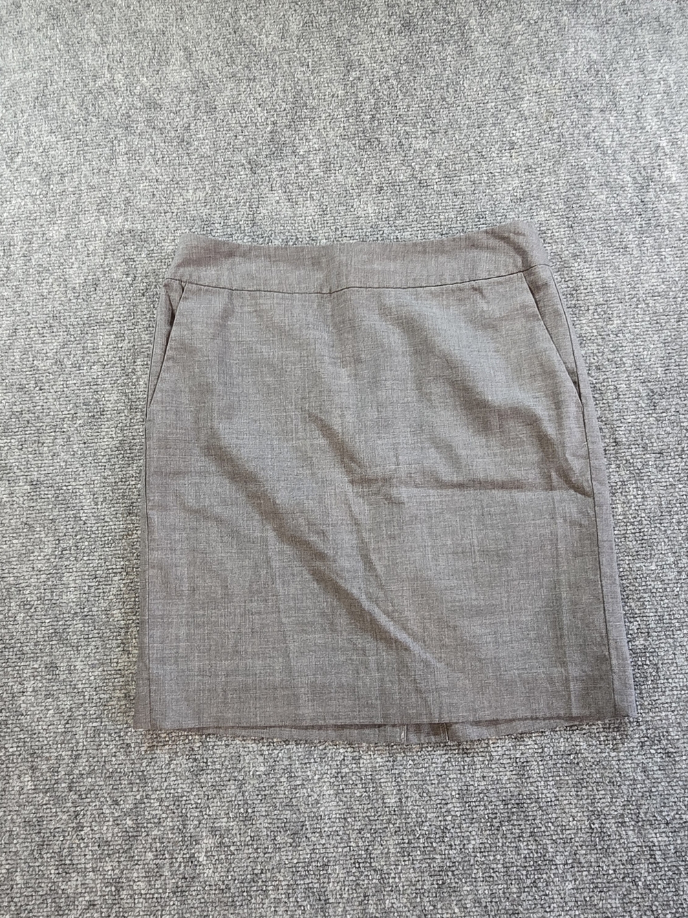 Banana Republic Gray Wool Blend Pencil Skirt Womens 2P Career Office